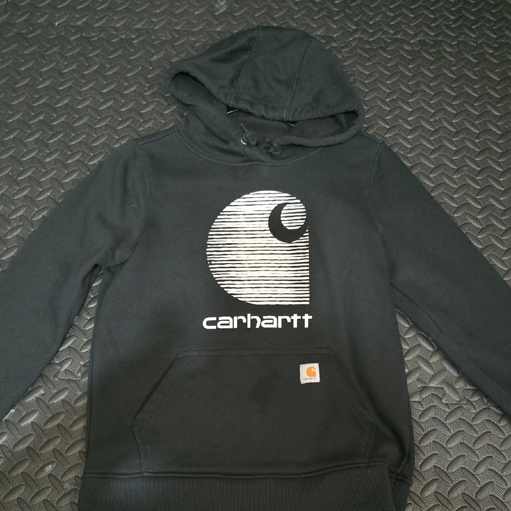Carhartt Black Hoodie with Logo